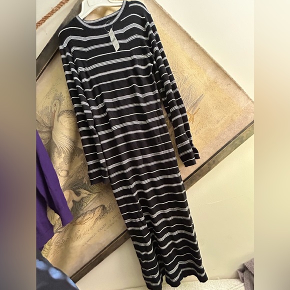 New J Crew Dress Stripes Bodycon Sweater Stretch SZ Medium - Picture 5 of 10